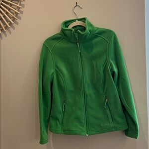 NWOT L.L. Bean Green Fleece Full-Zip Jacket, Women's Size S
